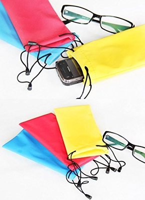 Het Geval Multikleur van Drawstrings Zachte Sunglass met Regelbare Parel